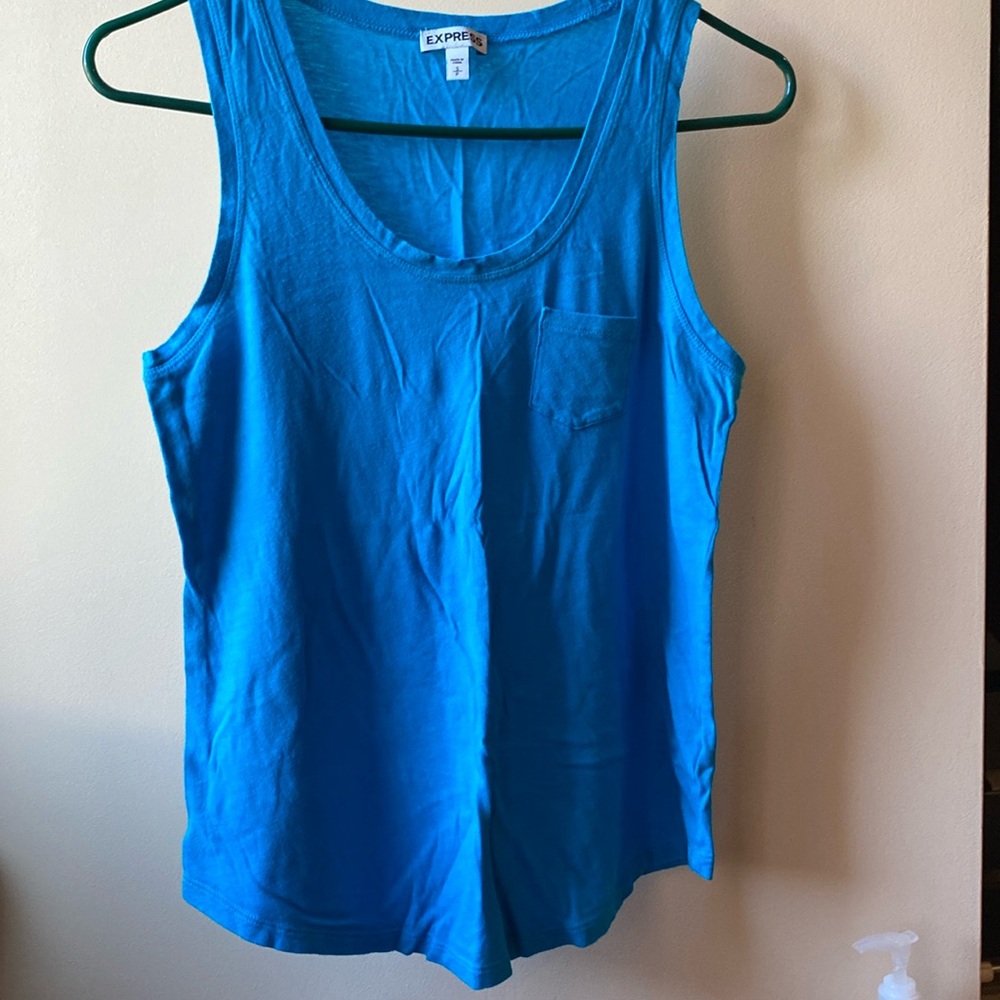 Express, Size SP Turquoise, Sleeveless pocket top.  Good Condition